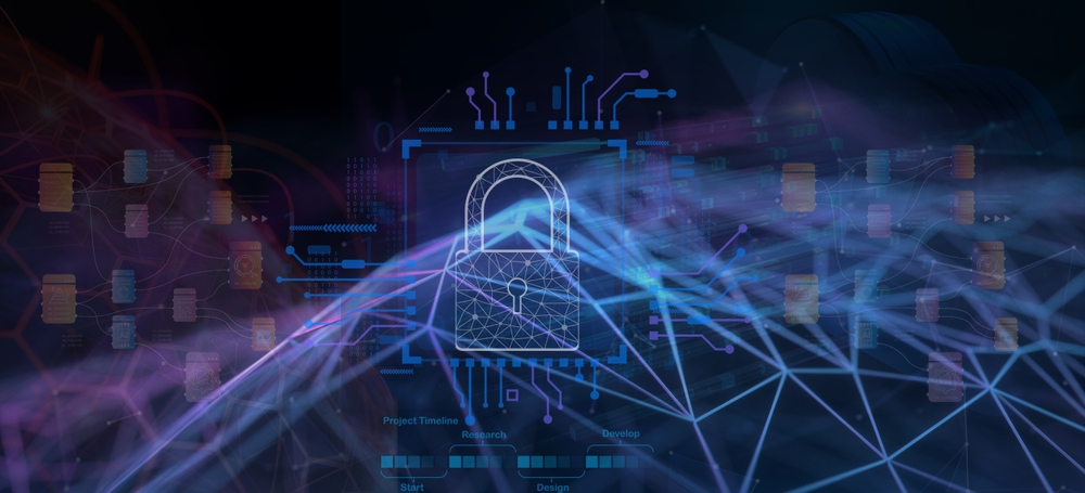 Decorative digital image of a lock implying security and technology.