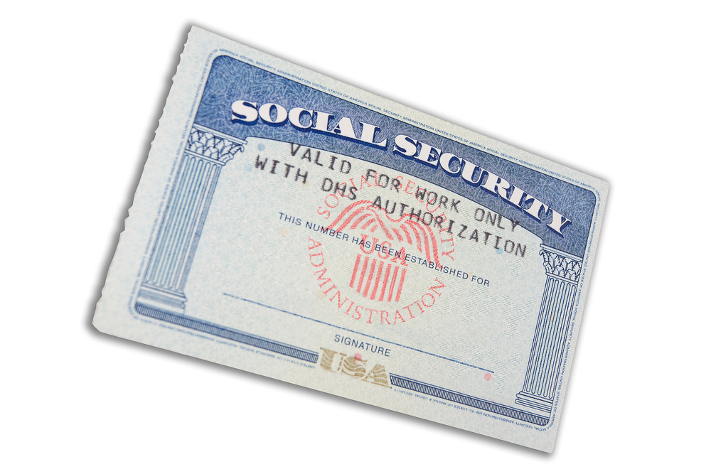 Image of a Social Security card.