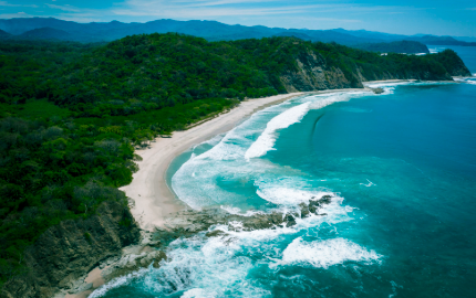 Image of a beach in Costa Rica.